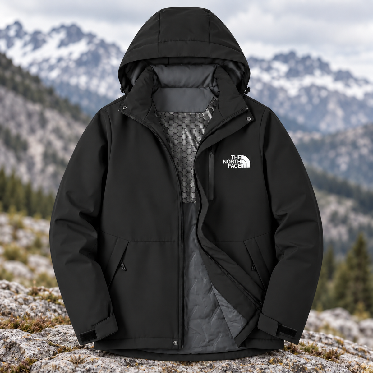Classic Outdoor Hooded Shell Jacket